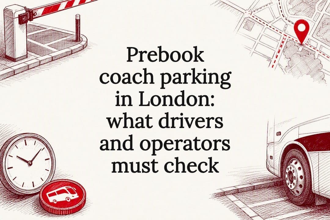 Prebook coach parking in London: what drivers and operators must check