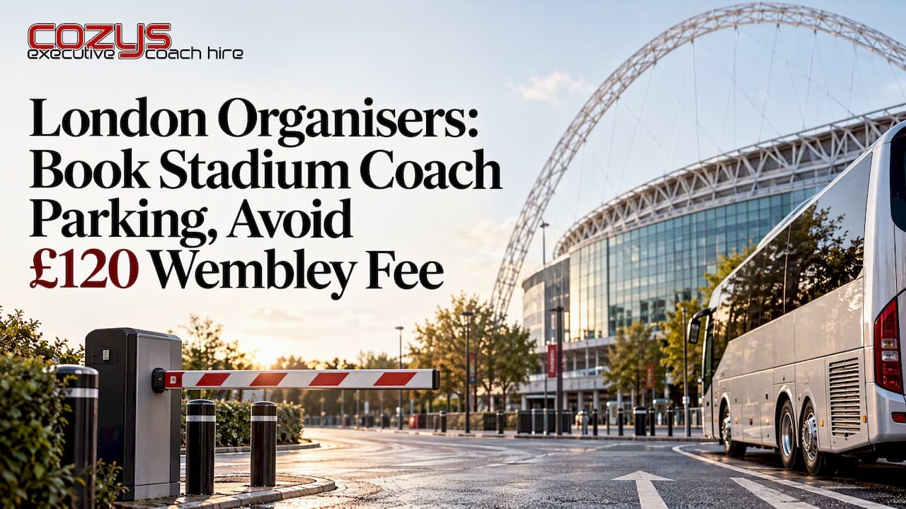 London Organisers: Book Stadium Coach Parking, Avoid £120 Wembley Fee