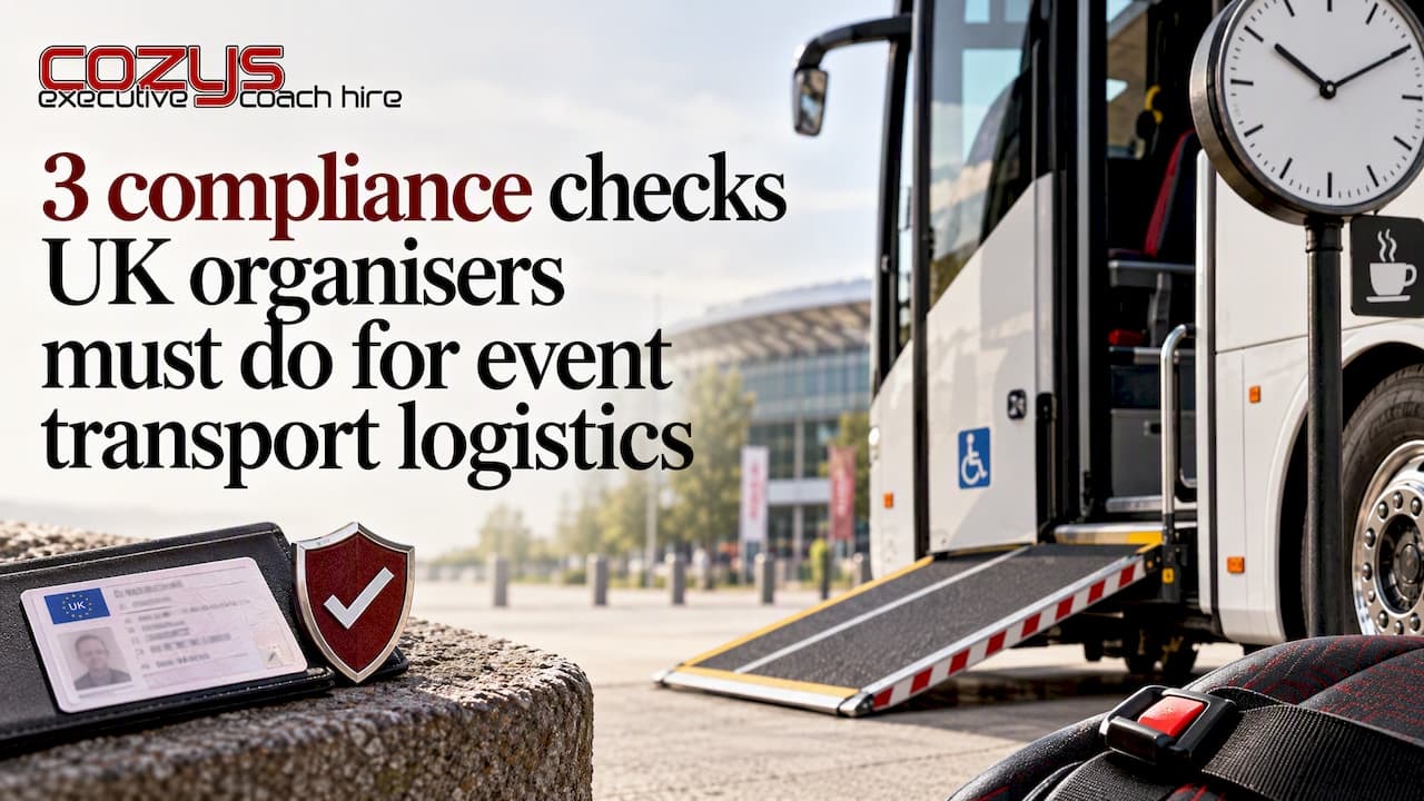 3 compliance checks UK organisers must do for event transport logistics