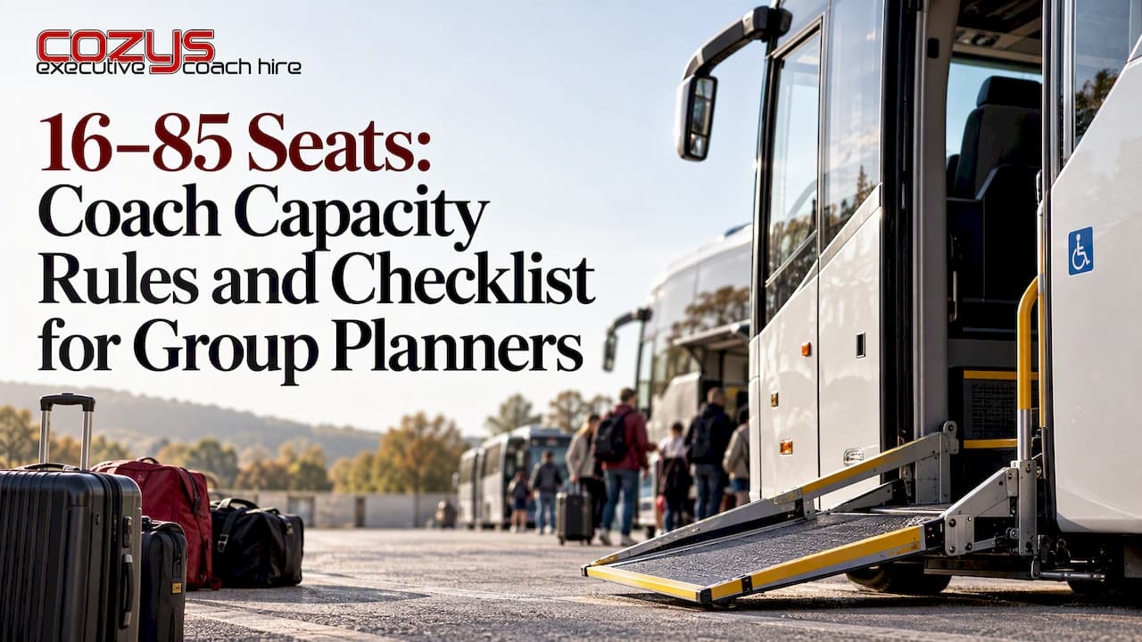 16–85 Seats: Coach Capacity Rules and Checklist for Group Planners
