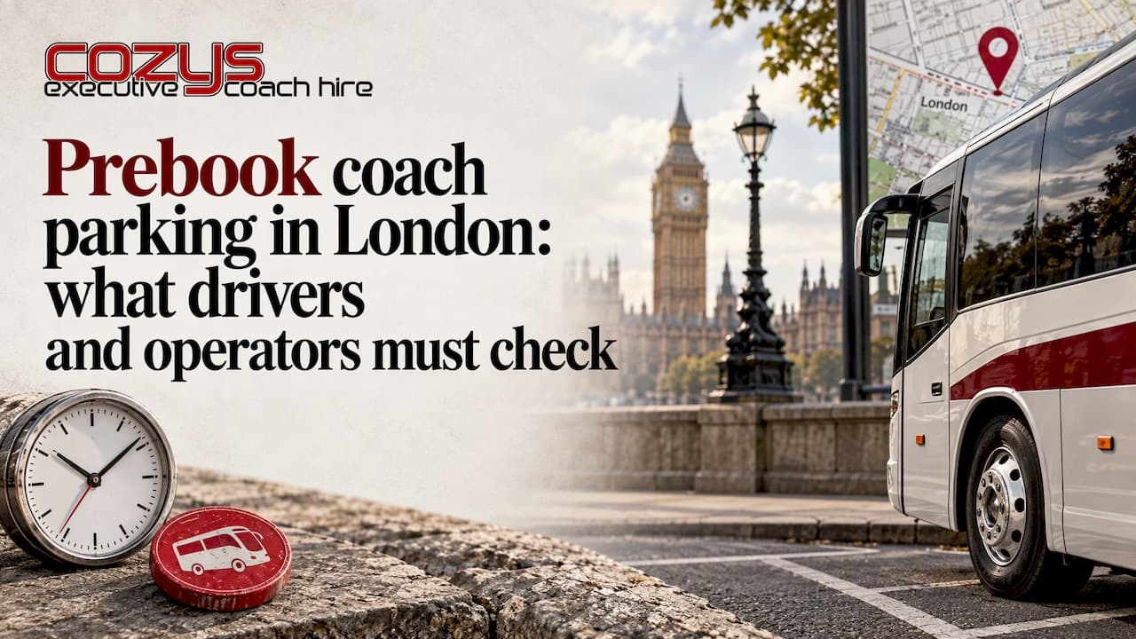 Prebook coach parking in London: what drivers and operators must check
