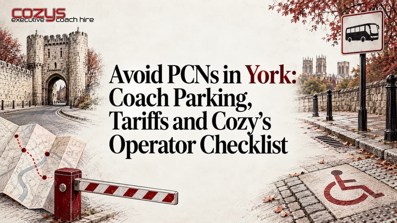 Avoid PCNs in York: Coach Parking, Tariffs and Cozy's Operator Checklist
