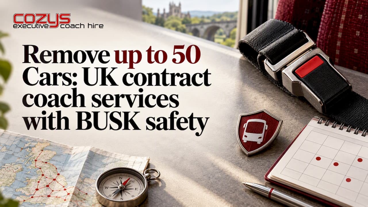 Remove up to 50 Cars: UK contract coach services with BUSK safety