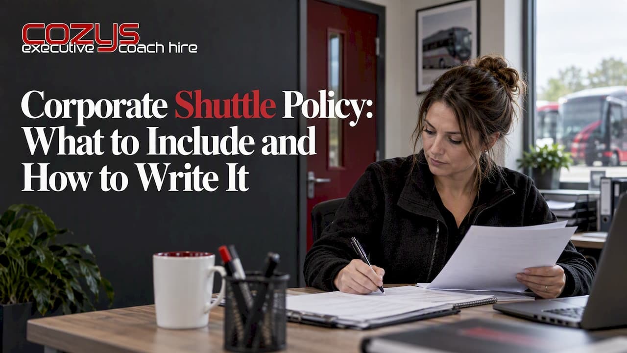 Corporate Shuttle Policy: What to Include and How to Write It