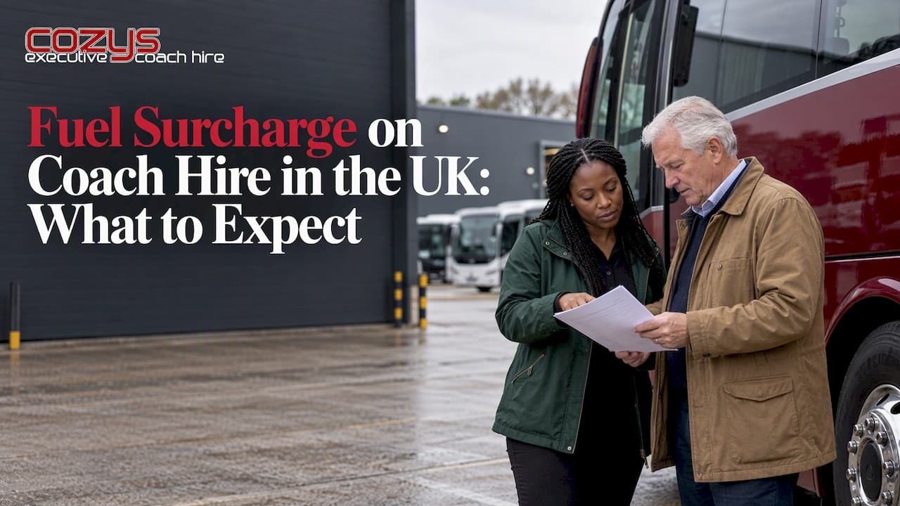 Fuel Surcharge on Coach Hire in the UK: What to Expect